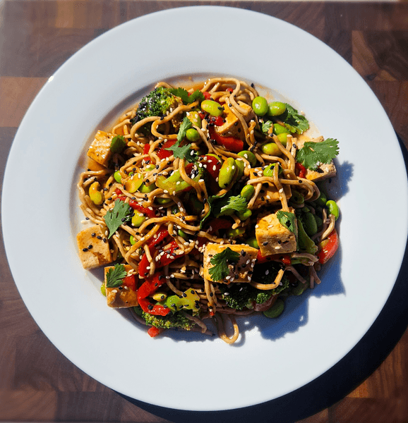 sticky tofu yakisoba